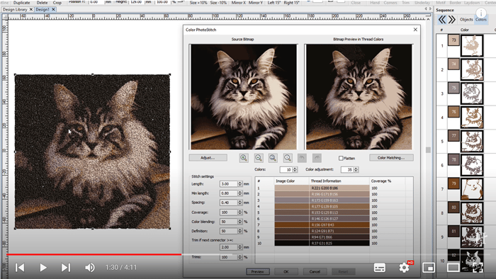 11. Color PhotoStitch - Hatch Embroidery 3