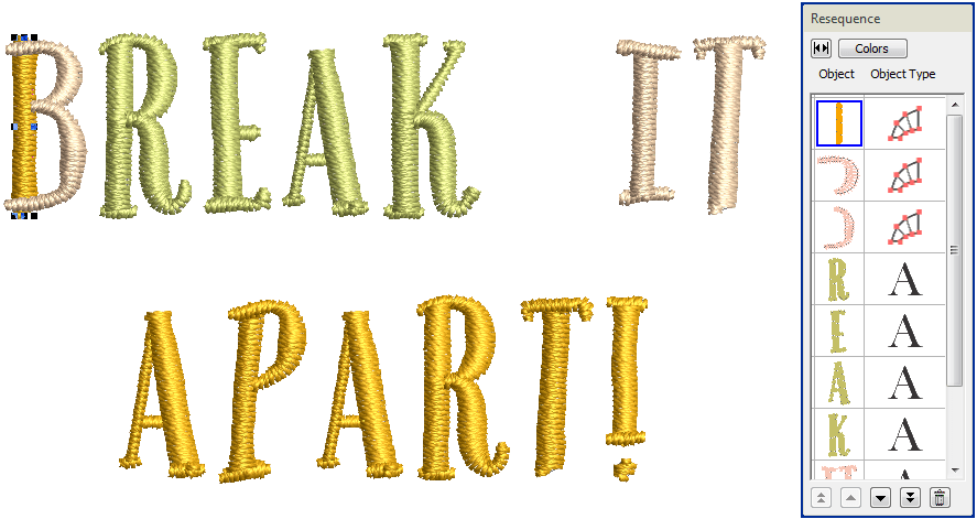 break it apart