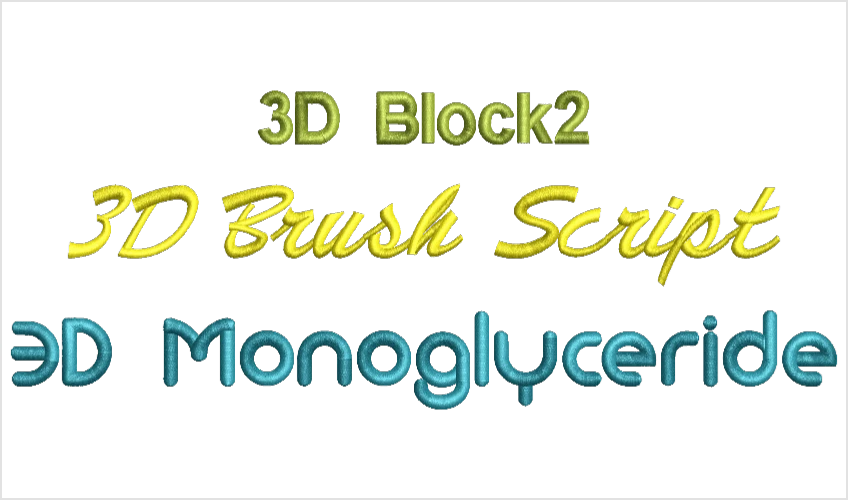 Font Pack #6 – 3D Puffy Foam